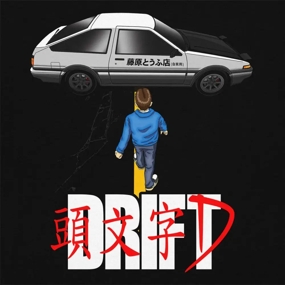 Initial D FC RX7 Stage 1 Drifting - Ryosuke Takahash RedSuns night drive  anime - Initial D - T-Shirt | TeePublic