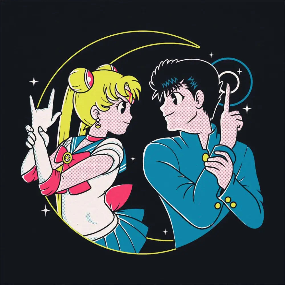 Retro Anime Battle T-Shirt | Anime T-Shirts - Limitee Apparel