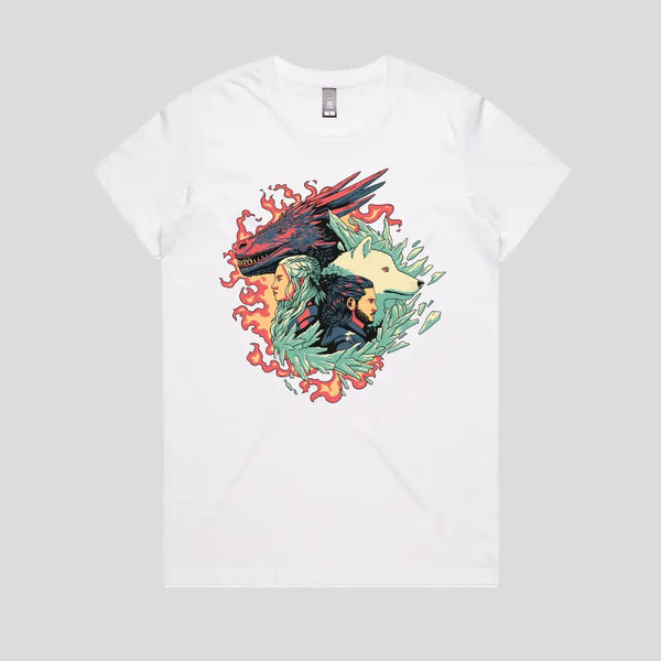 The Dragon and The Wolf T-Shirt | Cool Graphic Tees Australia - Limitee ...