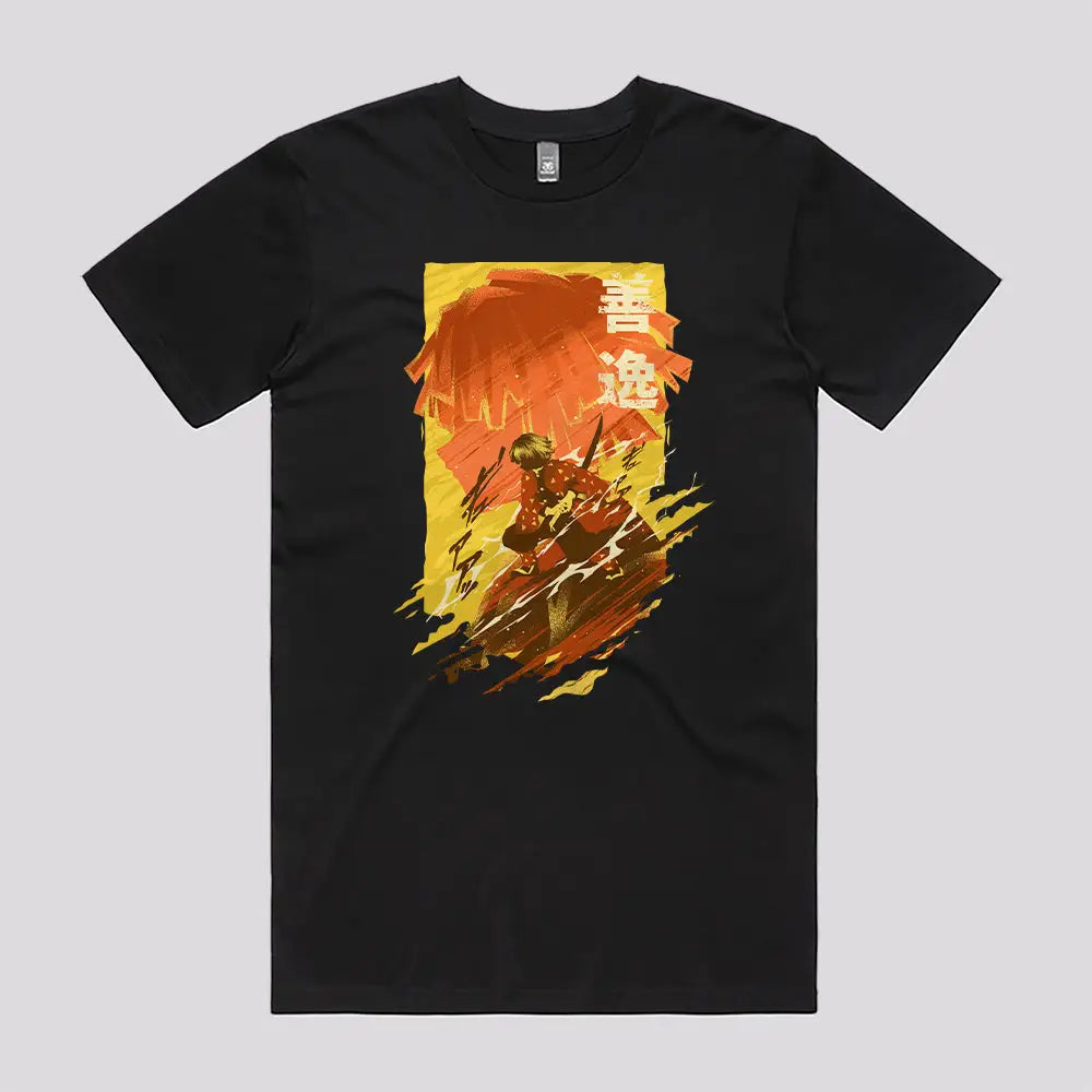 Thunder Breathing Zenitsu T Shirt Anime T Shirts Australia Limitee Apparel