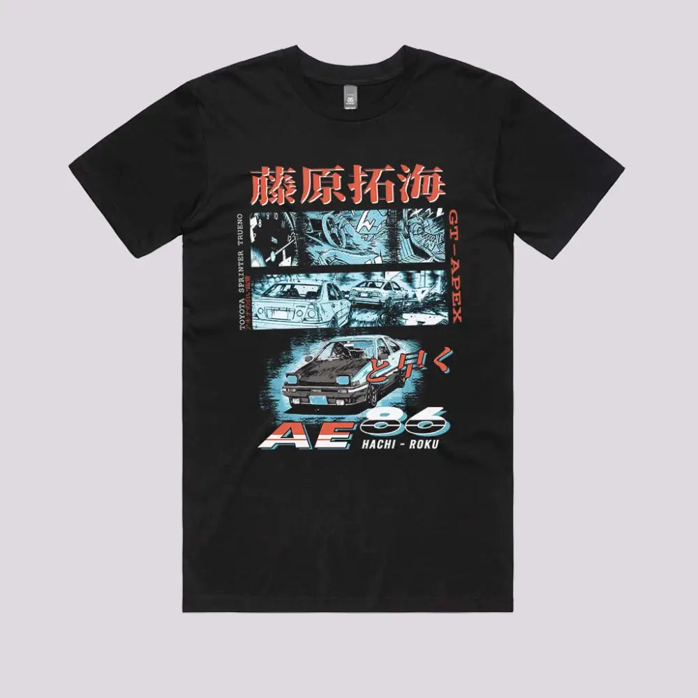 Toyota AE86 Initial D T-Shirt  Anime T-Shirts - Limitee Apparel ™